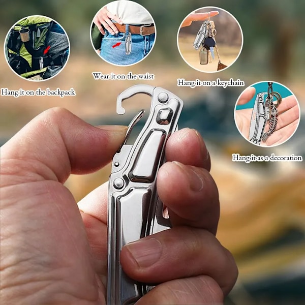Lomme foldbar frukt kniv rustfritt stål utendørs kniv med sklisikkert håndtak for kjøkken tilbehør