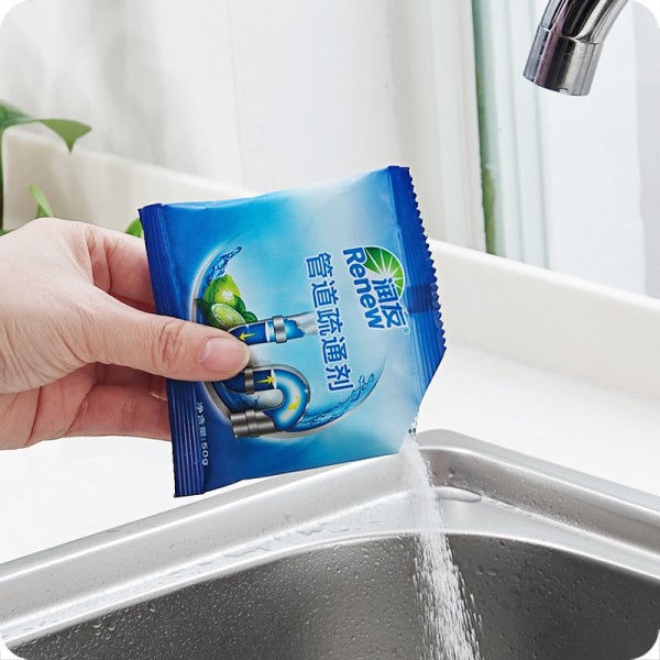 Husholdnings afløbsrens deodorant køkken toilet badekar kloak rengøring pulver Rør uddybningsværktøj