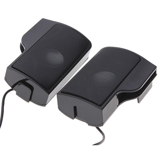 Mini Portable Clipon USB Stereo Speaker line Controller Soundbar
