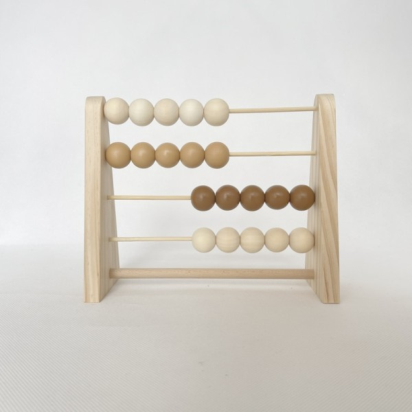 Pohjoismainen puu Abacus lapsille huone työpöytä koristelu vauva varhaisopetus matematiikka koulutuslelu