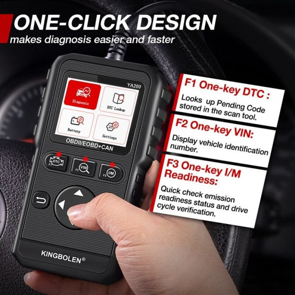 Bil Motor System Diagnostik Verktyg Multifunktionell Detektering OBD Detektion Flerspråkig Diagnostik