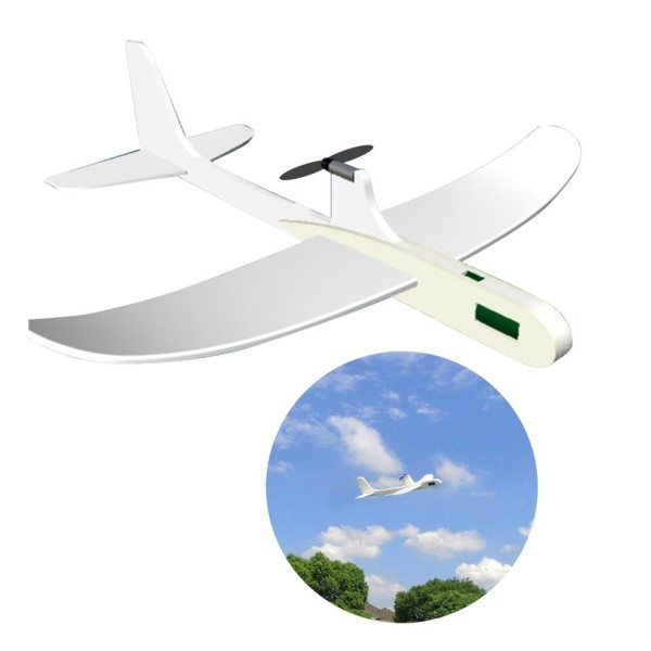 DIY Pædagogisk Legetøj Start Hånd Kaste Svævefly Gave Flyvemaskine Model Kondensator Elektrisk RC For Børn