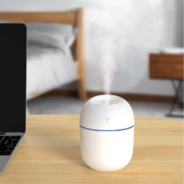 250ML Mini Ultralyd Luft Luftfukter Romantisk Lys USB Essential Olje Diffuser Bil Purifier