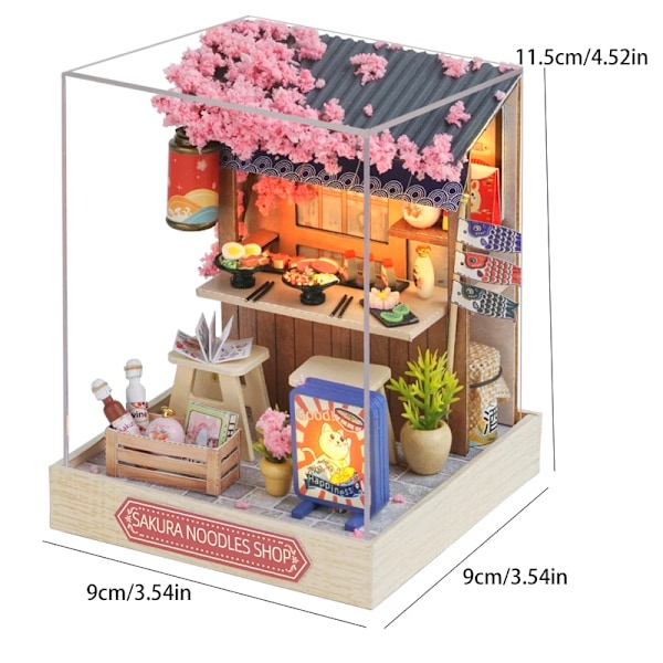 Baby Hus Mini Miniatyr Dukke Hus Gjør-det-selv Lite Hus sett Lage rom leker