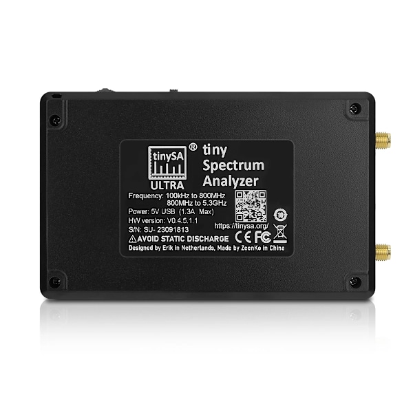 Håndholdt Tiny Spectrum Analyzer ULTRA 100k-5,3GHz RF Signal Generator med 4tommers skjerm