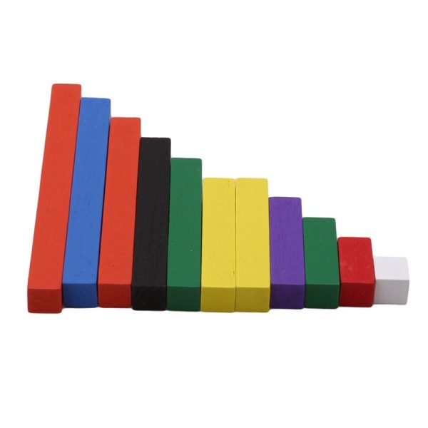 Montessori Material Trä Matematik Leksaker 1-10cm Nummer pinnar Färgglada Stigande Räkna Käpp Utbildning Leksak