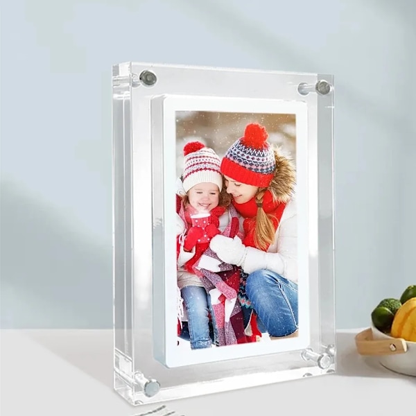 Akryl Digital Foto Ramme 5 Tommer 1000mAh Vertikal Display IPS Skjerm