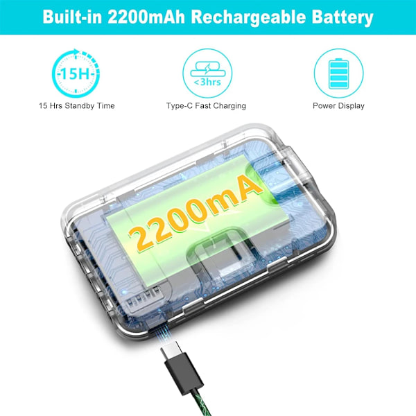 Minifokus Selfie Ljus 60 LED 2200mAh Uppladdningsbar Cell Phone Fill Light 7 Modes 10-Level Lightness, Portable Clip-on Light