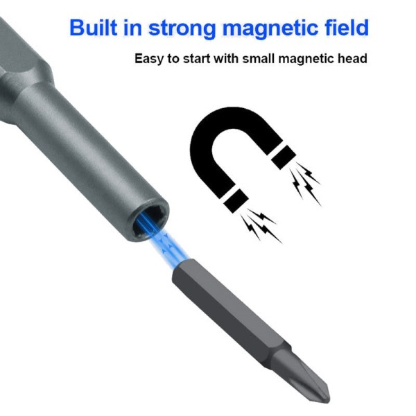 25 I 1 Skruvmejsel Kit Magnetic Bits Phillips Torx Hex Precision Gör-det-själv Demonterbar Mini Verktyg väska