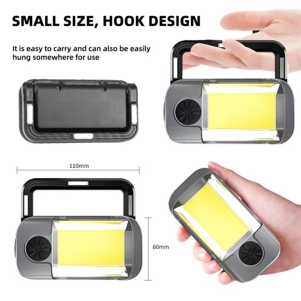 Ladattava työ valo LED taskulamppu XPG+COB lamppu helmet lyhty lamppu