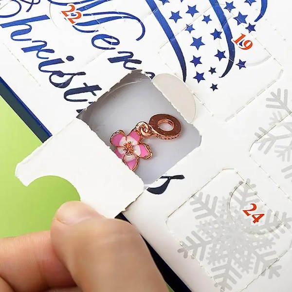 Jul advent kalender smykker fremstilling gave æske 24 dage nedtælling