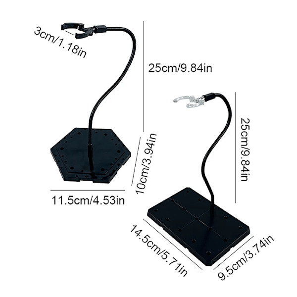 1  del Action Figur Base Passer Display Stativ Bracket For Figur Animasjon Kino Spill Spill Leketøy Bracket Tilbehør