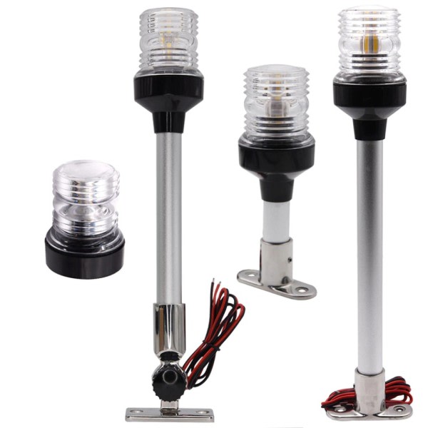 Fold Ned LED Båd Navigation Lys til Yacht Marine Anker Lys 12~24 V Sejlads Signal Lys