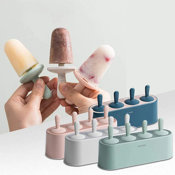 Popsicle Is Cream Forme 4 Cell Silicone Is Pop Forme BPA Gratis Popsicle Mold