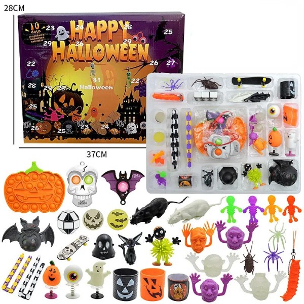 Mystery Fidget Leksaker Pack Set Pack Anti Stress Halloween Advent Kalender Antistress Figet Toy
