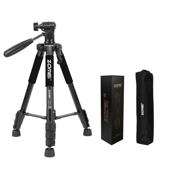 Profesjonell Bærbar Reise Aluminium Kamera Stativ og Pan Head for SLR DSLR Digital Kamera