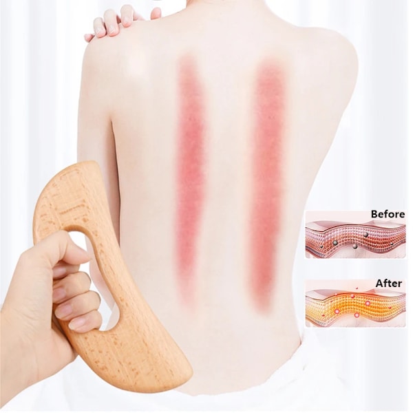 Puinen Gua Sha työkalu kaavin lauta hieronta laihdutus Guasha hieronta Gua Sha kaavin vartalo hieronta terapia työkalu