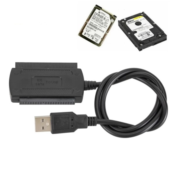USB 2.0 til IDE SATA kabel 3 in 1 S-ATA 2.5 3.5 Tommer Hard Drive Disk HDD Adapter Konverter kabel