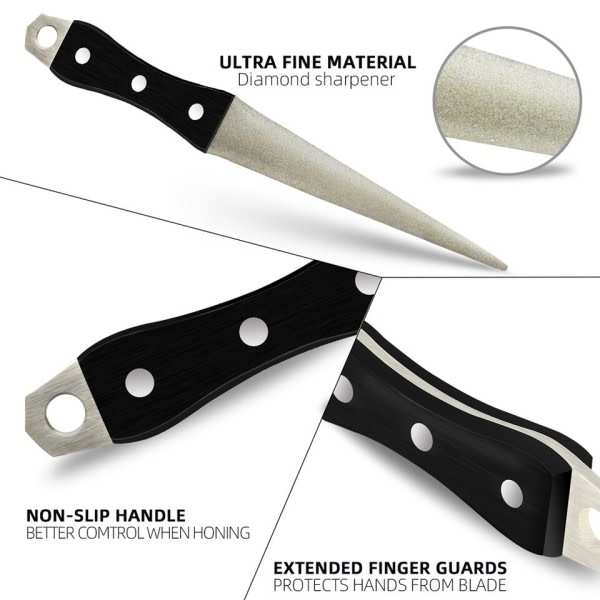 Diamant kniv sliper kniv sliping stål buet overflate honing stein