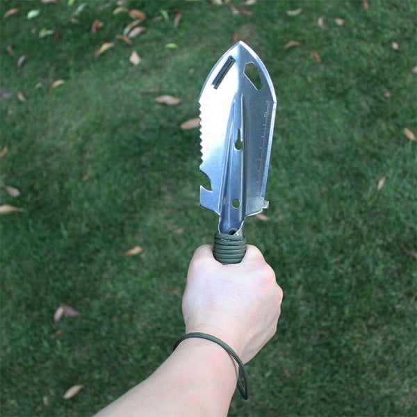 Bärbar Camping Vandring Resa Pinic Spade Multifunktionell Ordnance Spade Överlevnad Utomhus Utrustning Trädgård Verktyg
