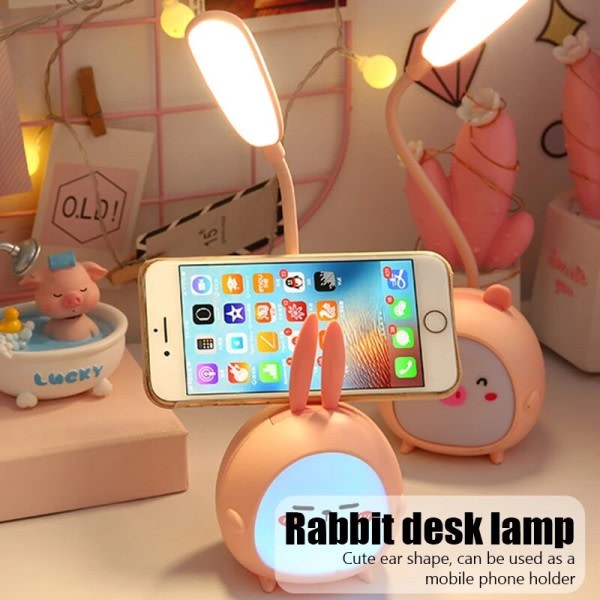 Læse Lampe USB LED Kawaii Kanin Skrivebord Lampe Børn Øjenbeskyttelse Bord Lampe