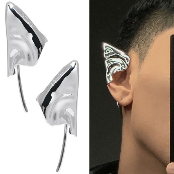 Personlighet Metal Elf Ear Clip Punk Gothic Vuxen Unisex Earwear Fake Ears Örhängen Halloween Cosplay Smycken Accessoarer