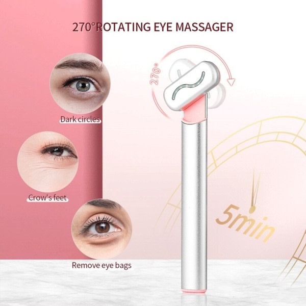 Röd Ljus terapi Ansiktsbehandling Hudvård Verktyg Ansikte Hals EMS Mikroström Massage Anti Aging Skin Tighten
