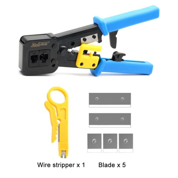 Crimper wire nettverk verktøy tang rj12 cat5 cat6 rj kabel nettverk stripper krympe klemme klip