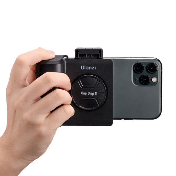 CG01 CapGrip II Håndholdt Selfie Booster Grip med Bluetooth Fjernbetjening Kontrol Telefon Lukker