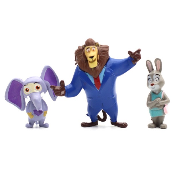 Pixar Zootopia Zootropolis Toy modell PVC Action Figur Judy Hopps Nick docka