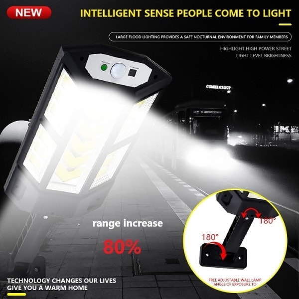 9900 Lumenia Uusin Aurinko Led Valo Ulkona Aurinko Lamppu liike anturi 4 tila vedenpitävä aurinko puutarha valo