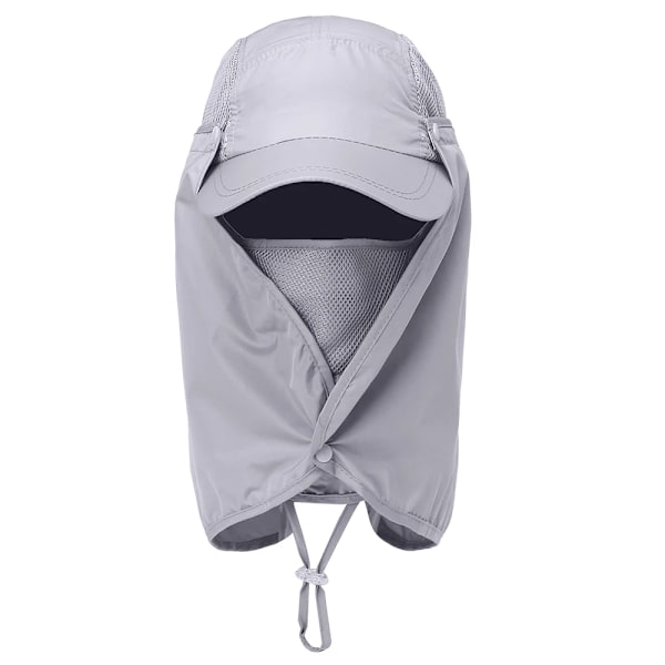 Fiske Hatt Utendørs Sport Turing Visor Hatt UV Beskyttelse Ansikt Nakke Dekke Fiske Sol Beskyttelse Hatt