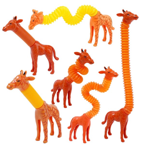 Kreativ Børn Voksen Pop Giraf Tube Sanselegetøj Plastik Stress Lettelse Legetøj
