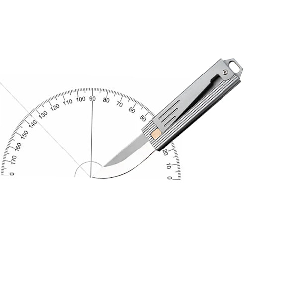 Mini blad aluminium legering håndtak kniv tyngdekraftslås utendørs bærbar unboxing selvforsvar ny liten kniv