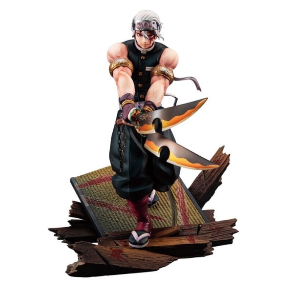 Dæmon Slayer Uzui Tengen Anime Figur Model Desktop Ornamenter Action Legetøj