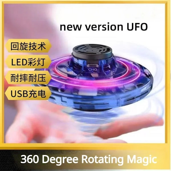 Luova Ulkona Hauska Boomerang Fidget Spinner Käsi ohjattu Mini Drone UFO Lentävä lelu 360 aste pyörivä Magic Lentävä Spinner