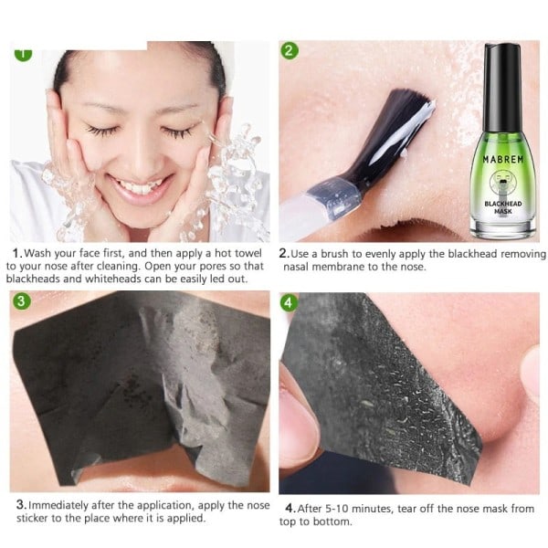 Hudorme Fjerner Ansigt Næse Maske Pore Strip Sort Maske Peeling Acne Behandling Deep Cleansing Maske