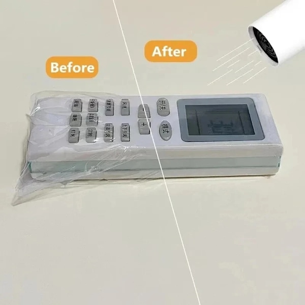 20 bitar Transparent Shrink Film påse Anti-damm Skydds fodral lock