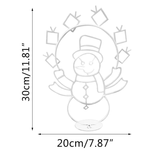 LED Gräsmatta Lampor Snöboll Fight Aktiv Ljus Snöre Ram Dekor Semester Fest Jul