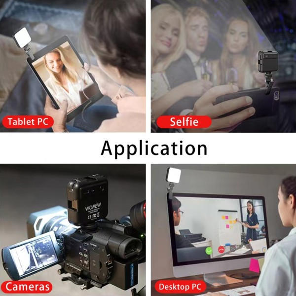 Bærbar Håndholdt Mini Selfie Lys Til Bærbar Video Konference Mobil Telefon Vlog Live Broadcast Fyld Lys