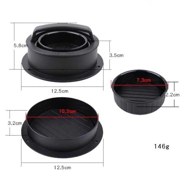 Hamburger Maker Hamburger Press Rund Shape Non-stick Kok Koteletter Hamburger Kød