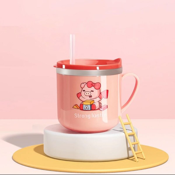 Dricka matning halm baby kopp anti droppar mjölk kopp