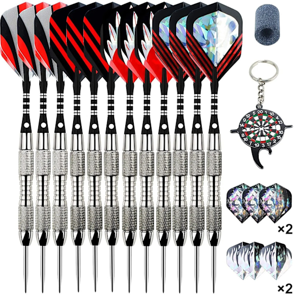 Professionell Dart Nål Set 20g Toy 12 Piece Dart Board Hård Nål Imitation Tungsten Stål Dart Nål