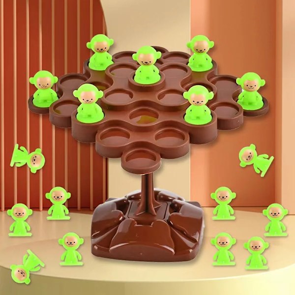 Mini Apina Balance Tree Perhe Pelit Työpöytä lelut