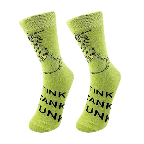 Jul Creative sokker tegneserie The Grinch Men's mote sokker Sexy par mote sokker