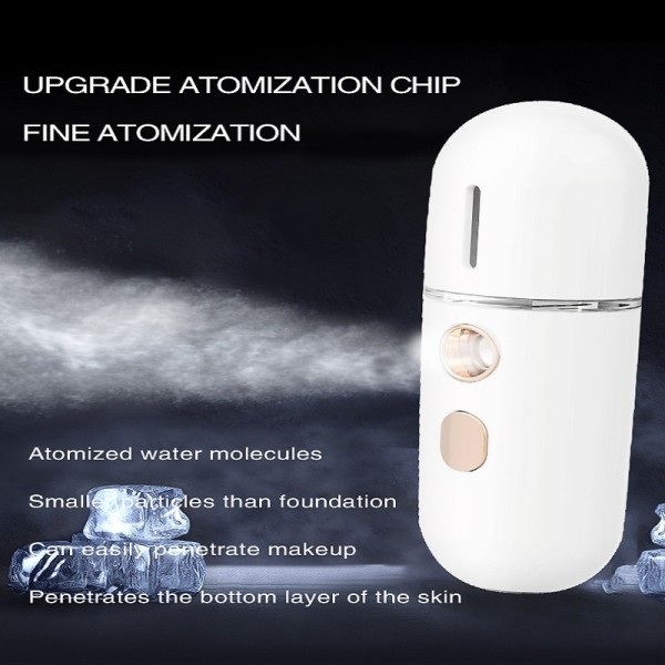 Mini Portabel luftfuktare Nano Mister Facial Steamer Device