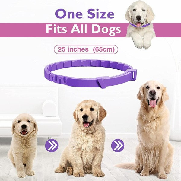 Hund katt loppor och fästingar lugnande feromoner halsband justerbart bekvämt halsband 3 delar