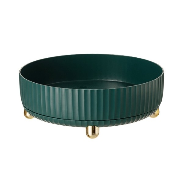 Kosmetik opbevaring boks roterende bord plade hudpleje opbevaring kurv efterbehandling boks husholdning lys luksus opbevaring boks bakke