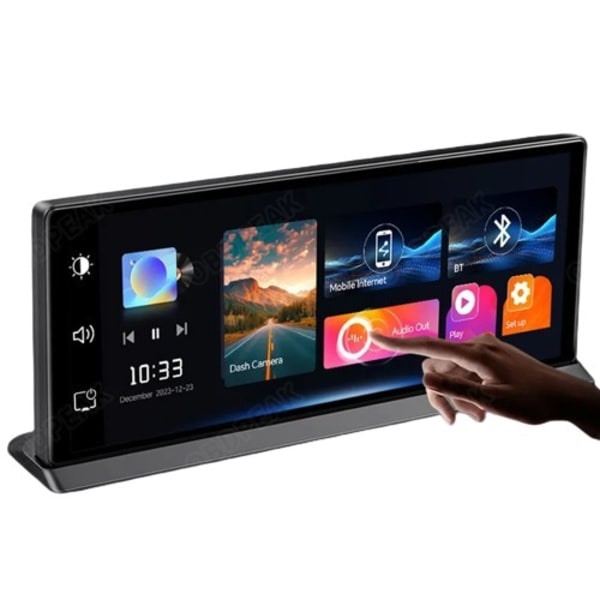 11,3" Dash Cam 4K 2160P auto DVR tallennus Carplay & Android Auto Langaton yhteys 5G WiFi GPS navigointi kojelauta kaksoisobjektiivi 128G  TF kortti