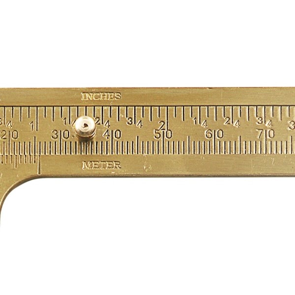 Mål Mål Værktøj Lomme 0-80 mm Mini Messing Glidende Måler Vernier Caliper